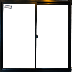 Janela 1.00x1.00m 2 folhas Liso Preto Slim