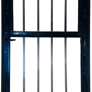 Porta Palito Alumínio Preta 80cm Com Vidro