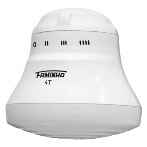 Ducha Faminho 4t 220v 6.800w – Branco / Preto